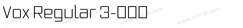 Vox Regular 3字体转换